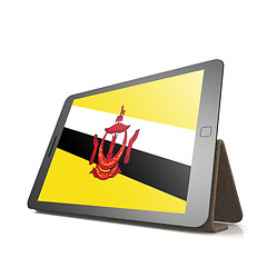 Image showing Tablet with Brunei flag