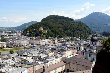 Image showing Kapuzinerberg stands in the middle of Salzburg city