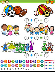 Image showing educational game cartoon illustration