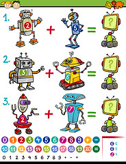 Image showing cartoon math education game