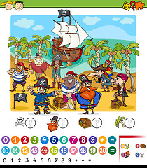 Image showing counting game cartoon illustration