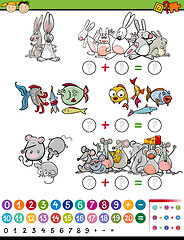 Image showing cartoon mathematical game