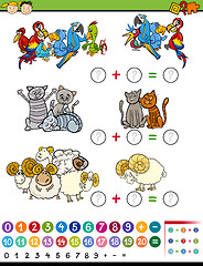 Image showing cartoon education math game