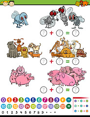 Image showing calculate game cartoon illustration