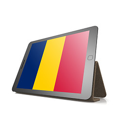 Image showing Tablet with Chad flag