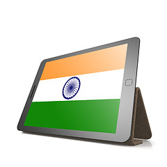 Image showing Tablet with India flag