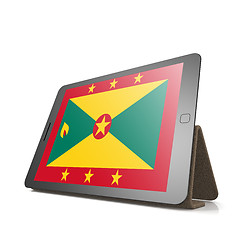 Image showing Tablet with Grenada flag