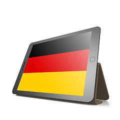 Image showing Tablet with Germany flag