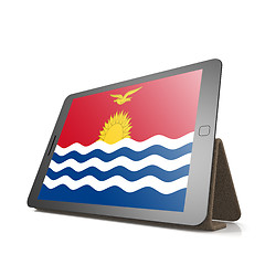 Image showing Tablet with Kiribati flag
