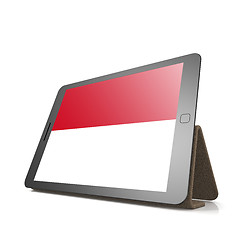 Image showing Tablet with Monaco flag
