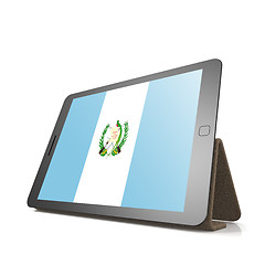 Image showing Tablet with Guatemala flag