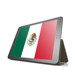 Image showing Tablet with Mexico flag