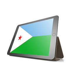 Image showing Tablet with Djibouti flag