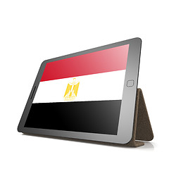 Image showing Tablet with Egypt flag