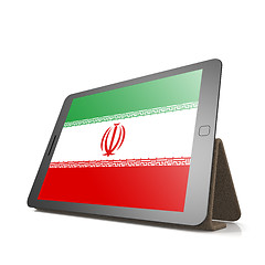 Image showing Tablet with Iran flag