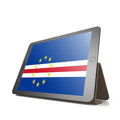Image showing Tablet with Cape Verde flag