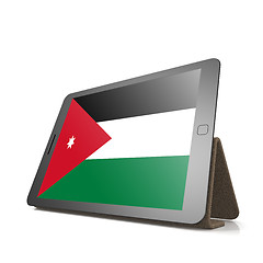 Image showing Tablet with Jordan flag