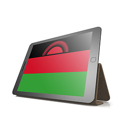 Image showing Tablet with Malawi flag