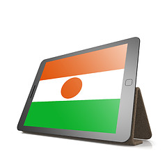Image showing Tablet with Niger flag
