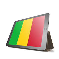 Image showing Tablet with Mali flag