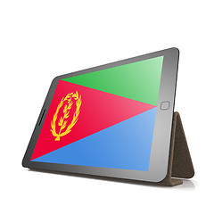 Image showing Tablet with Eritrea flag