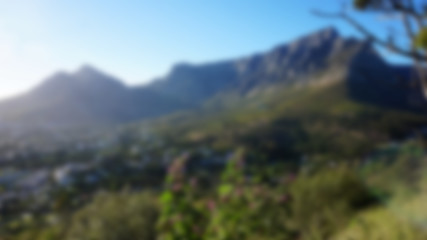 Image showing Unfocus scenary Cape Town 