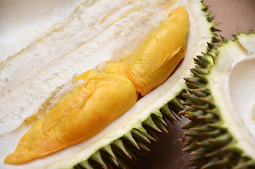 Image showing Durian fruit ripe for eaten