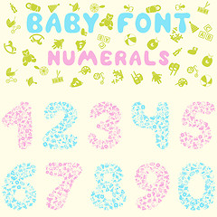 Image showing Baby font design