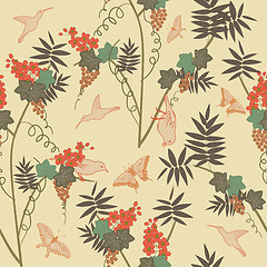 Image showing Seamless floral pattern