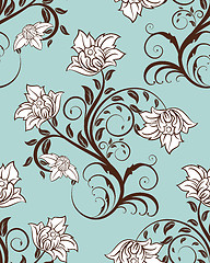 Image showing Seamless floral pattern