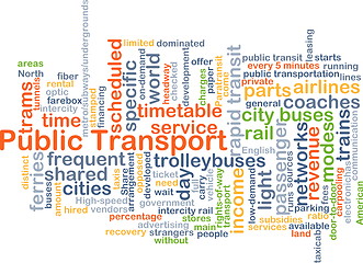 Image showing Public transport background concept