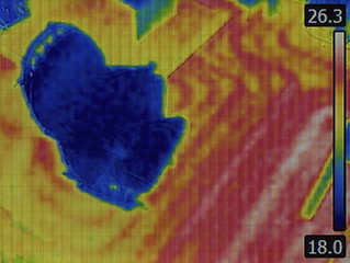 Image showing Underfloor Heating Thermovision