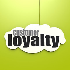 Image showing White cloud with customer loyalty