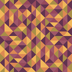 Image showing Geometric triangles background. Mosaic. 