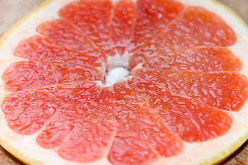 Image showing grapefruit red cut by piece