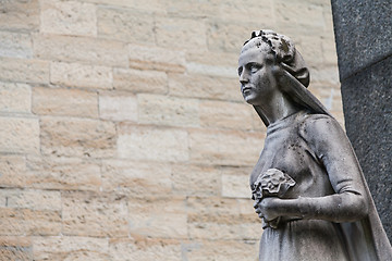 Image showing Old Cemetery statue