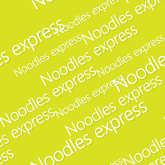 Image showing Noodles logo seamless pattern. 