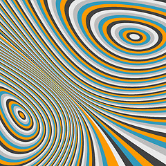 Image showing Abstract swirl background. Pattern with optical illusion. 