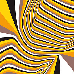 Image showing Pattern with optical illusion. Abstract background. Optical art.