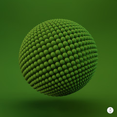 Image showing Sphere. 3d vector template. Abstract illustration.