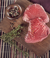 Image showing Raw Sirlion Steaks