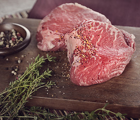 Image showing Raw Sirlion Steaks