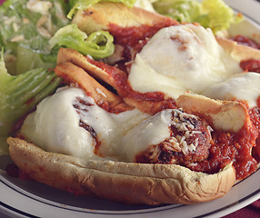 Image showing Meatball Sandwiches