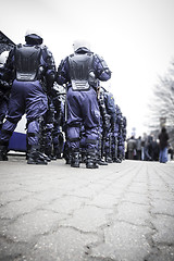 Image showing Riot police unit