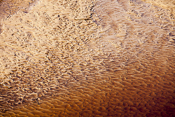 Image showing Red Wavy sand texture