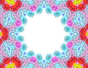 Image showing Abstract color pattern frame