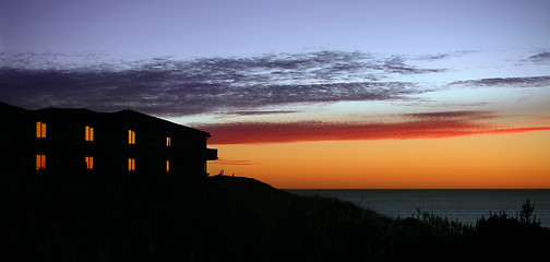 Image showing House at sunset