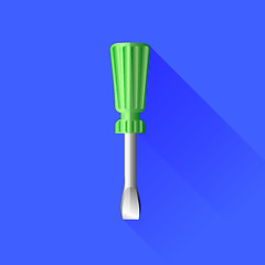 Image showing Green Screwdriver