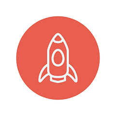 Image showing Business start-up thin line icon