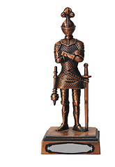 Image showing figure of knight isolated over white